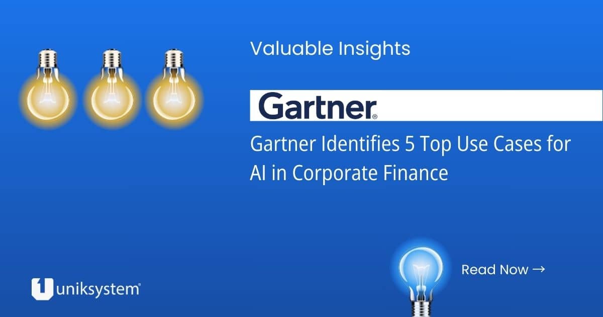 Gartner Identifies 5 Top Use Cases for AI in Corporate Finance Uniksystem