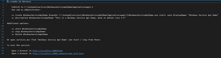 Create a Worker Service with an API door in .NET Core 3.1